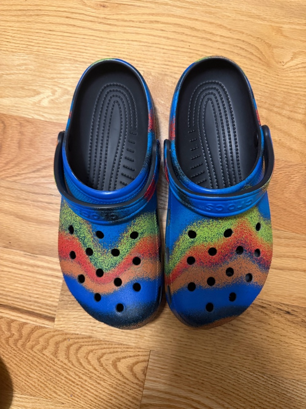 Blue Multi-Color Crocs - Picture 2 of 5